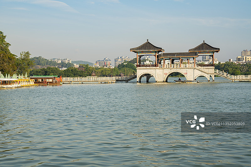 广东省惠州市西湖风景名胜区石桥图片素材