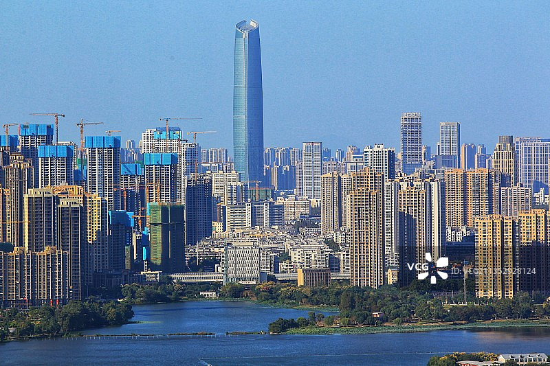 秋高气爽，武汉城市风光图片素材