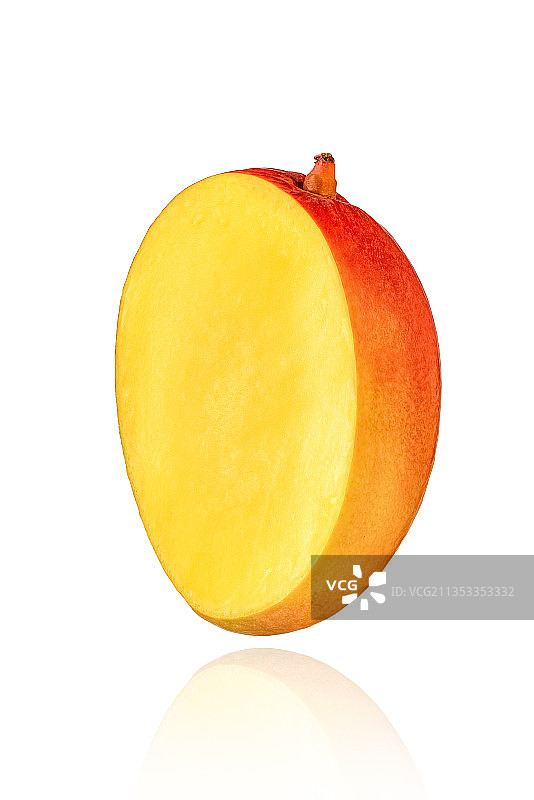 白色背景下的水果特写图片素材