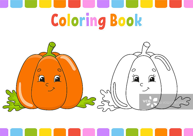 涂色书为儿童卡通人物幻想图片素材