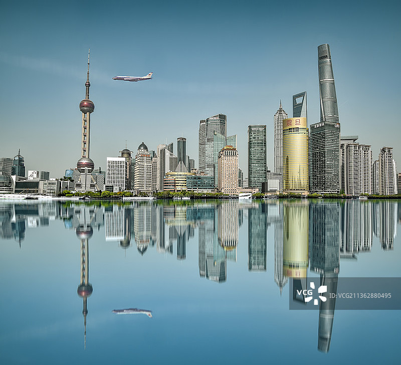 上海城市天际线风光图片素材