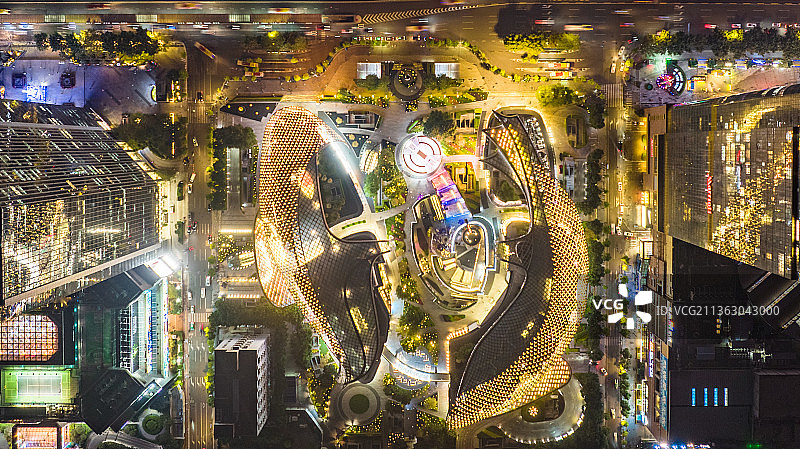 天环广场航拍于广州图片素材