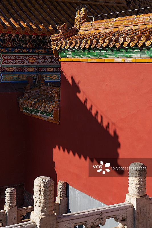 阳光下的北京故宫博物院 庄严 绚丽多彩图片素材