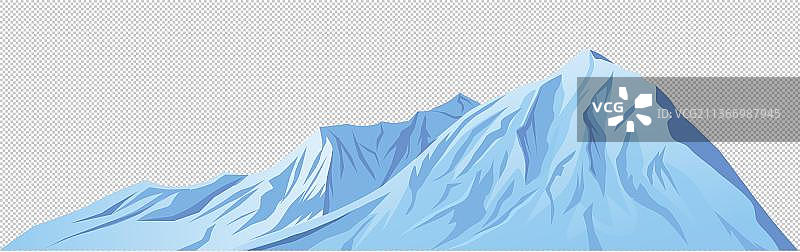 雪山矢量插画图片素材