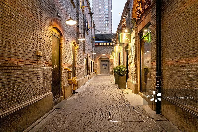 上海新天地石库门建筑图片素材