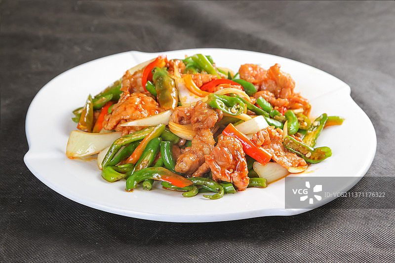 中餐美食-辣椒炒肉图片素材