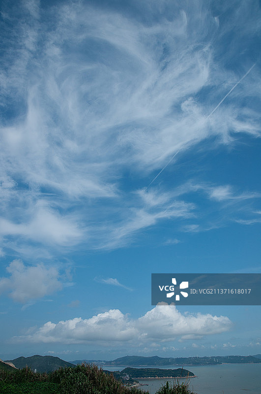洞头岛夏天的云图片素材