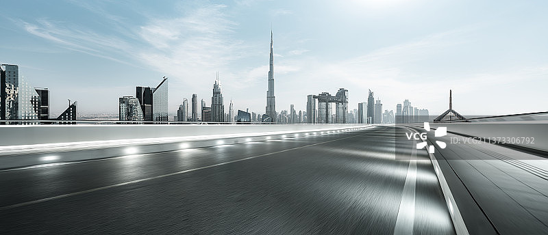 迪拜城市道路图片素材