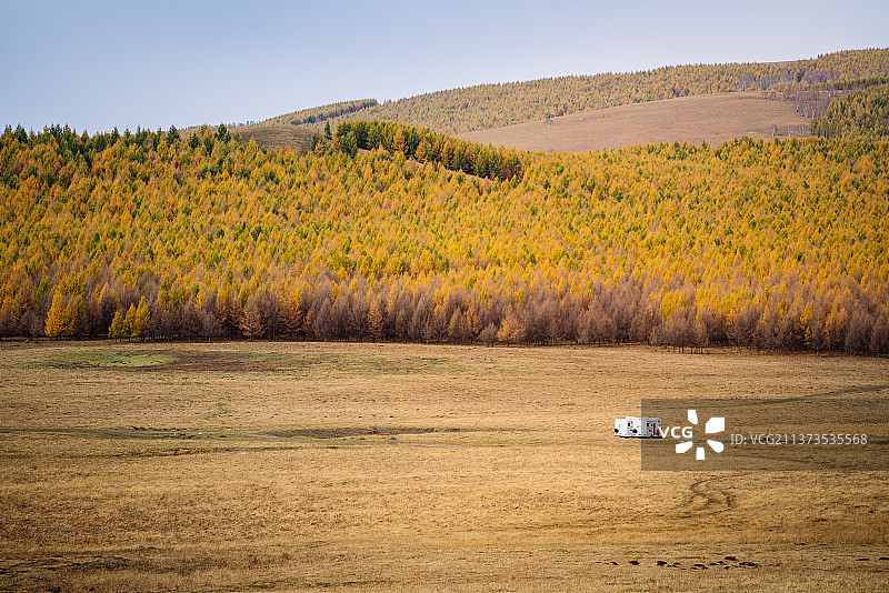 秋天的内蒙古大草原图片素材