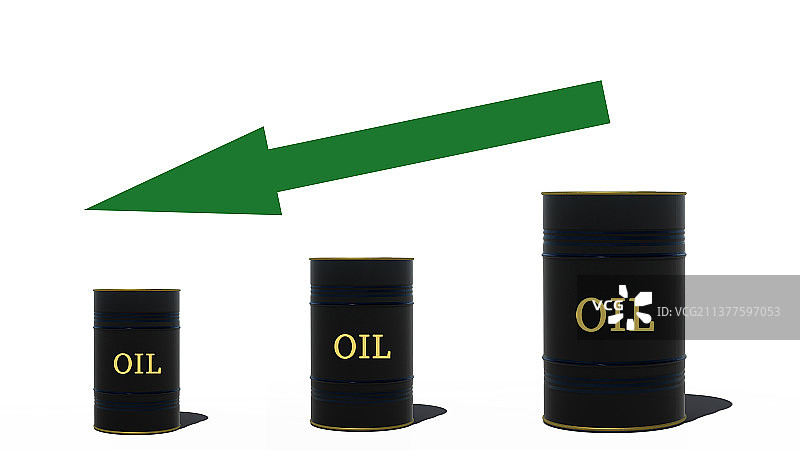 石油原油汽油柴油的价格下降趋势图片素材