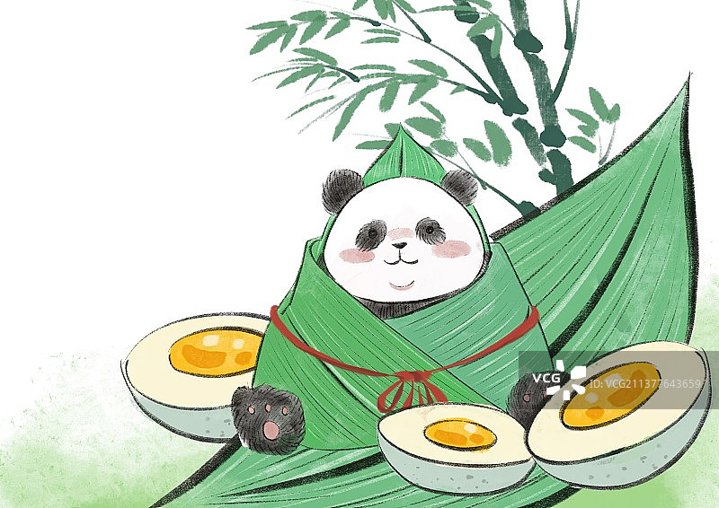 熊猫粽子图片素材