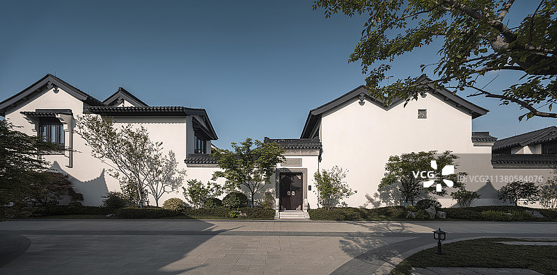 中式园林住宅别墅图片素材