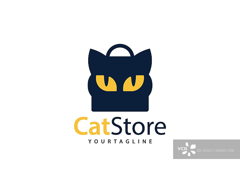 猫店品牌为猫店和宠物标识可以图片素材