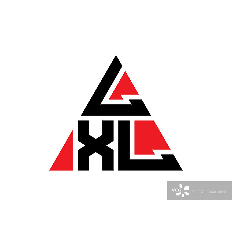 LXL三角形字母标志设计用三角形图片素材