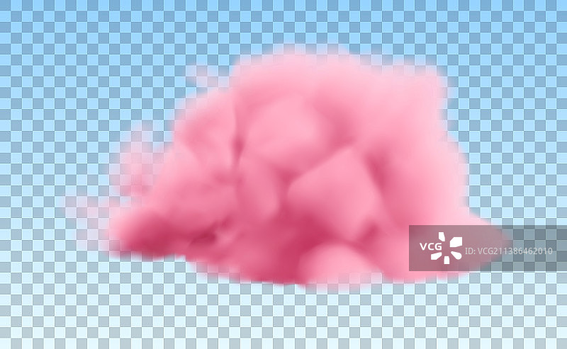 现实的粉红色的云图片素材