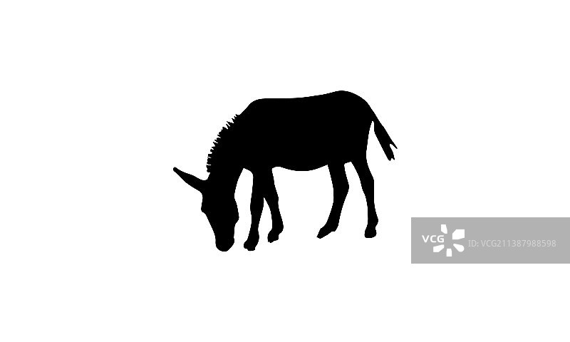 驴平设计黑白图片素材
