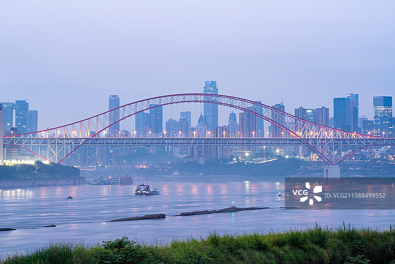 重庆朝天门大桥与渝中区高楼图片素材