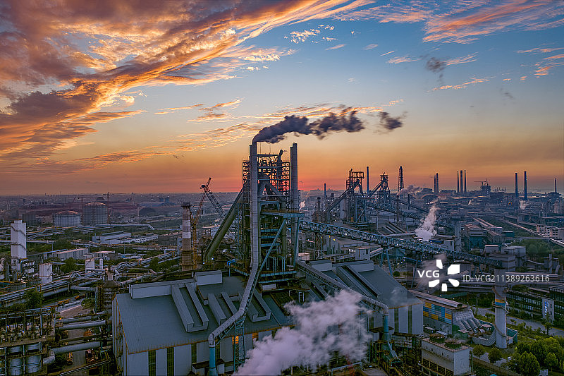 上海宝山钢铁厂图片素材