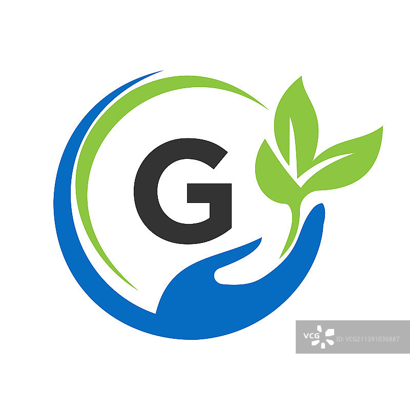 手扶字母g标志设计g保健护理图片素材