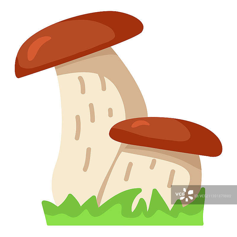 蘑菇牛肝菌可爱的卡通蘑菇图片素材