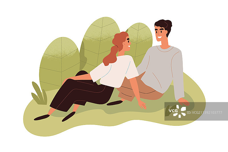 爱夫妻在大自然中放松快乐浪漫的男人图片素材