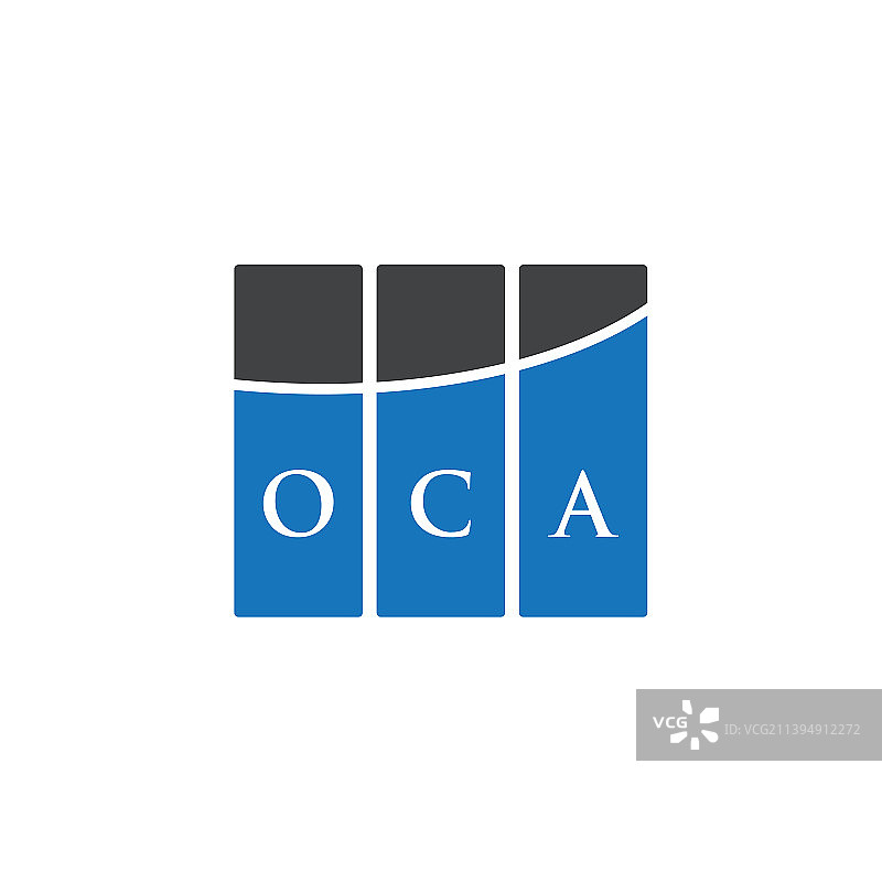 奥卡字母logo设计，白底奥卡图片素材