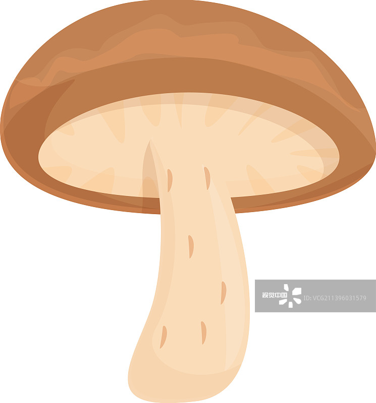 有机香菇图标卡通蘑菇图片素材