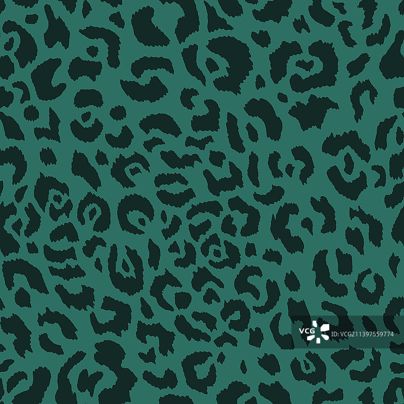 抽象动物豹无缝图案设计图片素材