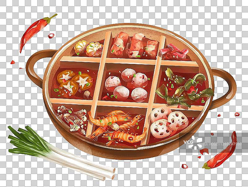 中国传统美食火锅图片素材