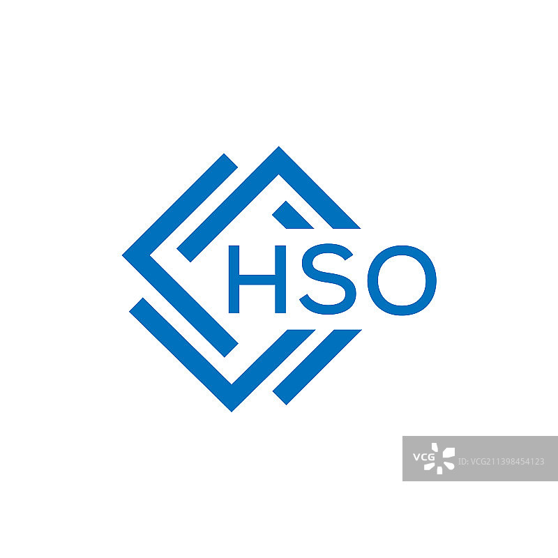 Hso字母logo设计，白底Hso图片素材