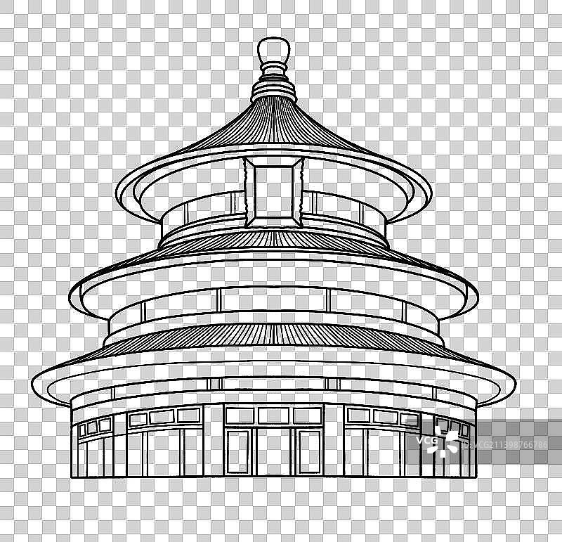 北京地标建筑天坛祈年殿图片素材