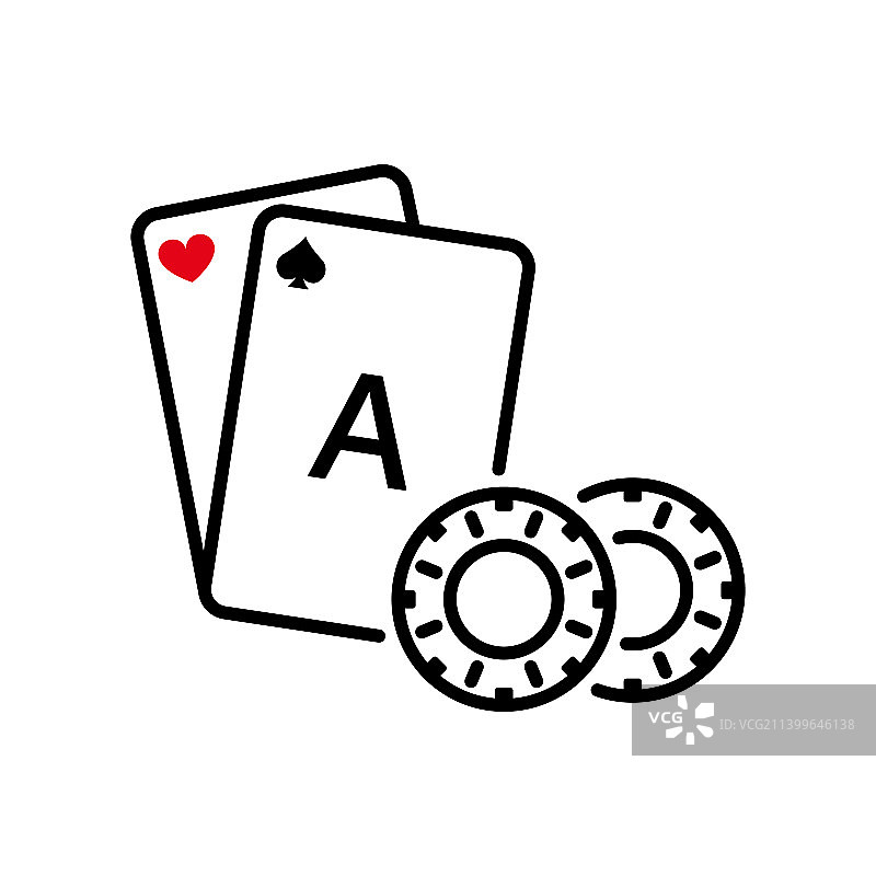 拉斯维加斯的赌场轮盘赌轮廓象形游戏图片素材
