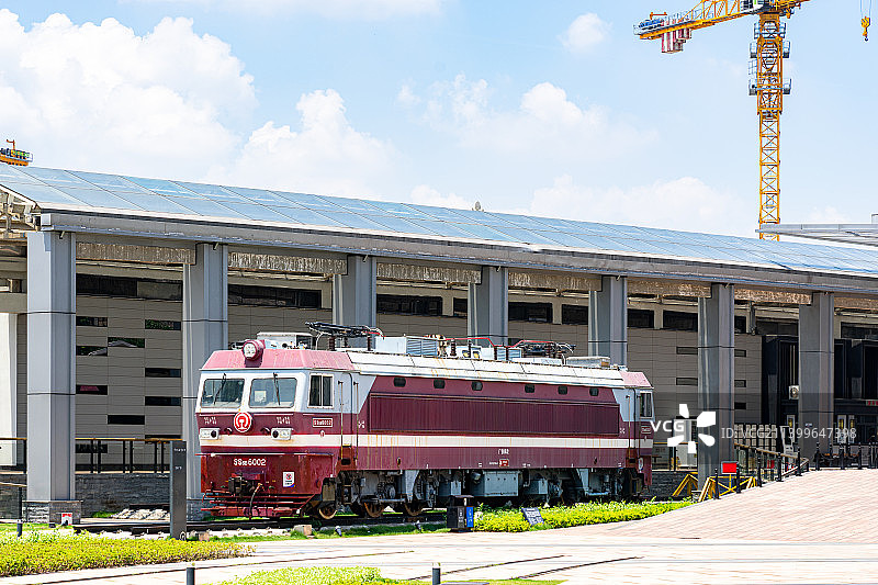广州铁路博物馆火车头和机车图片素材