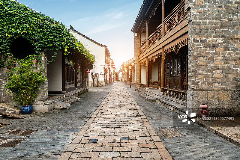 南京老门东古建筑街道图片素材