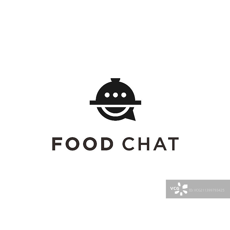 聊天食品logo设计图片素材