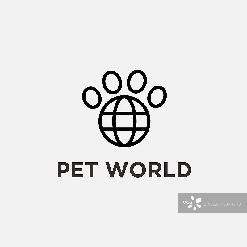 宠物世界logo设计图片素材