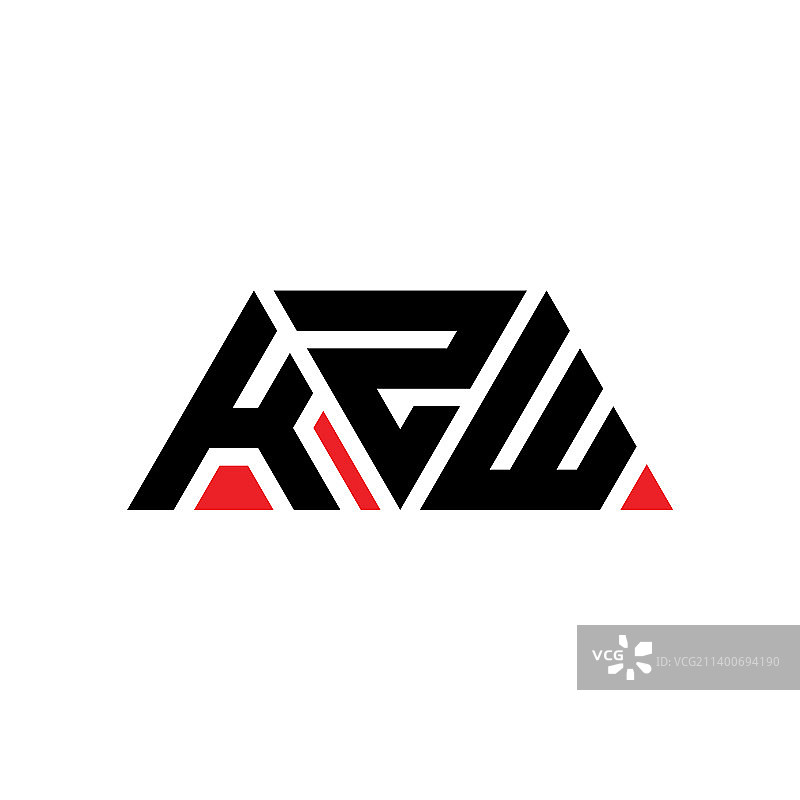 KZW三角形字母标志设计用三角形图片素材