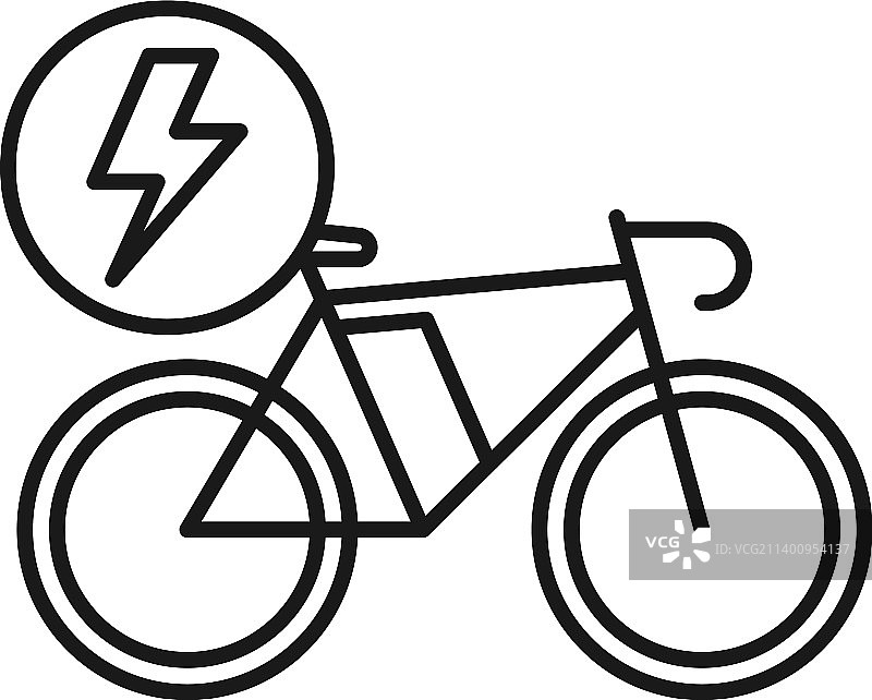 自行车线路艺术生态图标设计模板图片素材