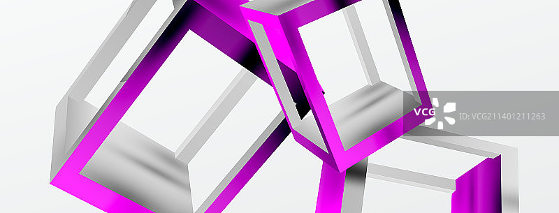 3d立方体形状几何背景流行图片素材
