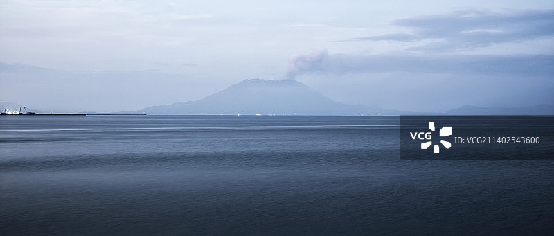 日本鹿儿岛樱岛火山图片素材