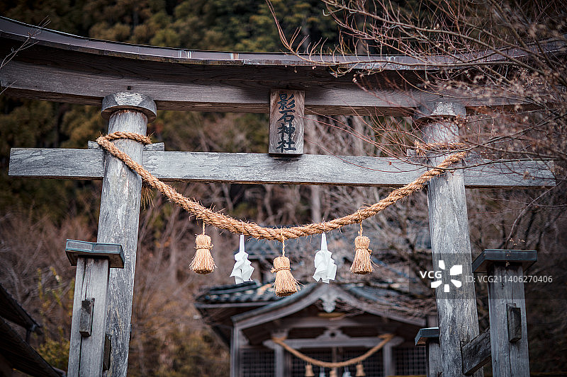 日本的鸟居神社建筑图片素材