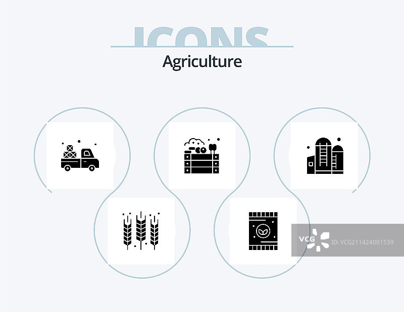 农业字形图标包5图标设计图片素材