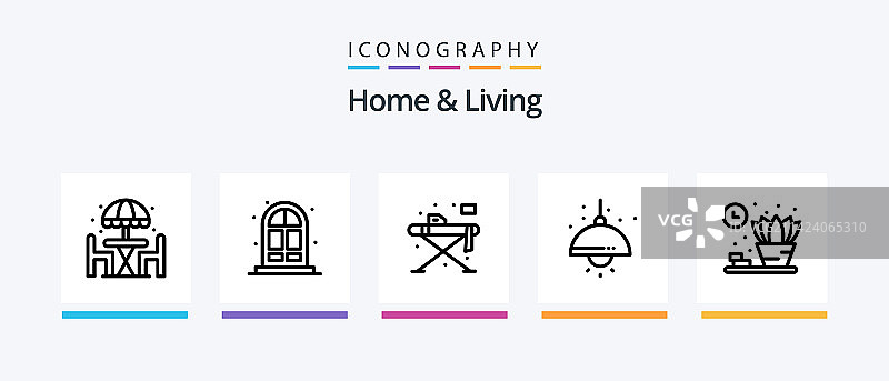 家和生活线5图标包包括生活图片素材