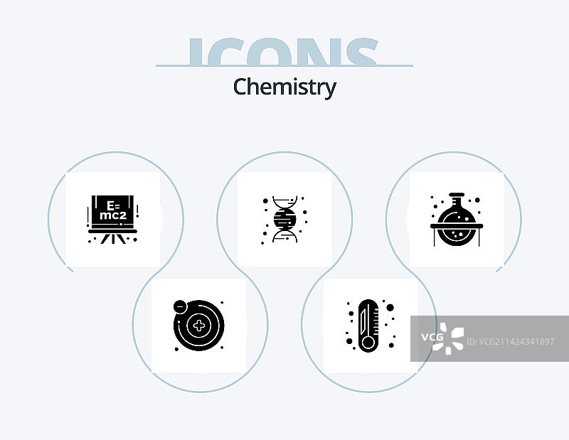 化学符号图标包5图标设计研究图片素材