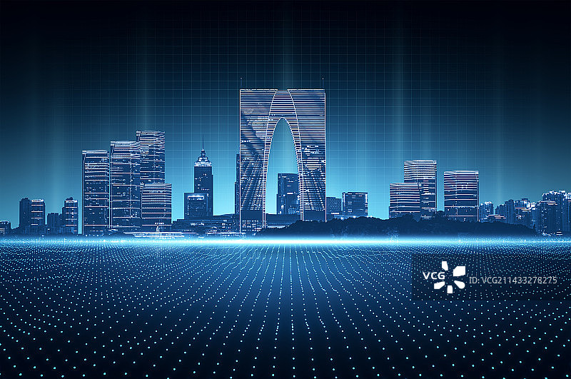 苏州科技城市建筑平台图片素材