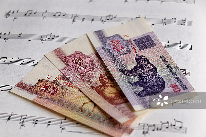 白俄罗斯货币图片素材