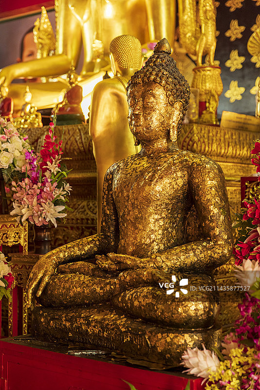 泰国清迈攀安寺佛像图片素材