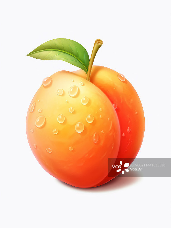 【AI数字艺术】卡通拟人水果桃子动画形象插画图片素材