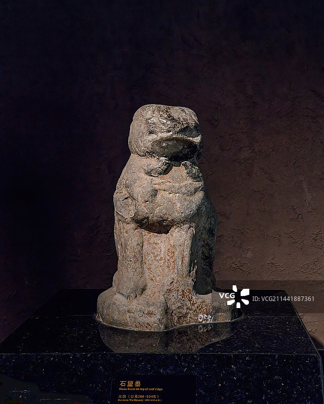 中国古代雕塑，动物造型，石虎，石狮，石辟邪图片素材