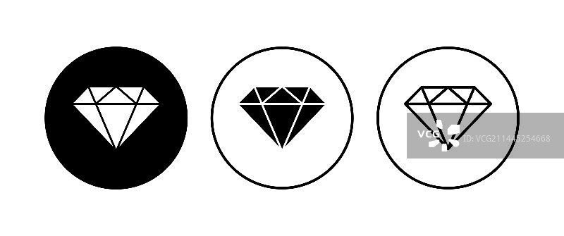 钻石图标集钻石宝石图标图片素材
